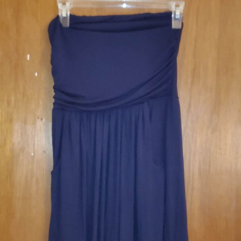 Navy blue halter style dress